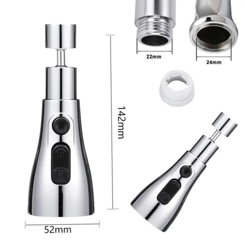 Trendemart 3 Mode Kitchen Sink Faucet Sprayer Head
