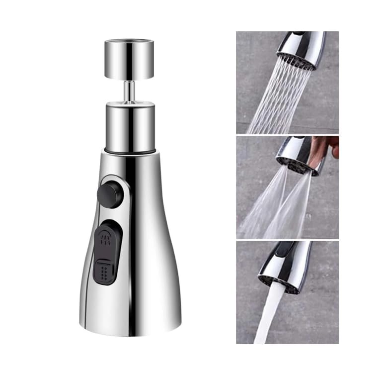 Trendemart 3 Mode Kitchen Sink Faucet Sprayer Head