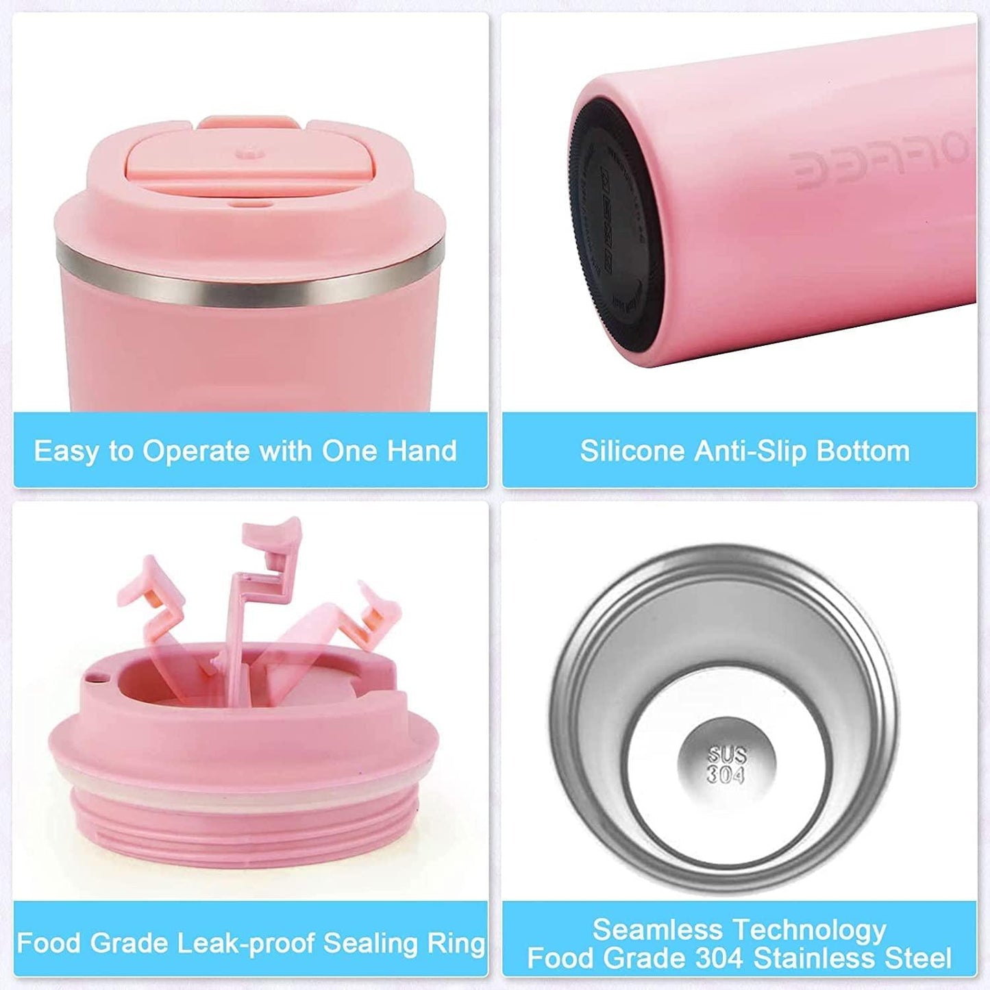 Trendemart Stainless Steel Vacuum Insulated Coffee Mug