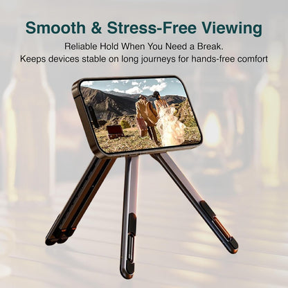 Trendemart 4-in-1 Foldable Aluminium Stand | Phone, Tablet, Laptop & Selfie Stick