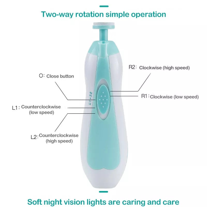 Trendemart Electric Baby Nail Trimmer Kit