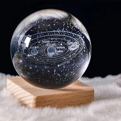 Trendemart 3D Crystal Lamp Ball(Assorted Design)