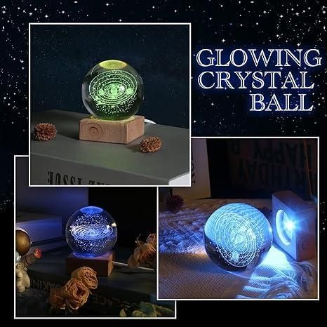 Trendemart 3D Crystal Lamp Ball(Assorted Design)
