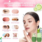 Trendemart Ice Roller For Face Neck and Body For Puffy Eyes Easy to Use and Carry Unbreakable and Reusable Glowing and Clear Skin(Multicolor)