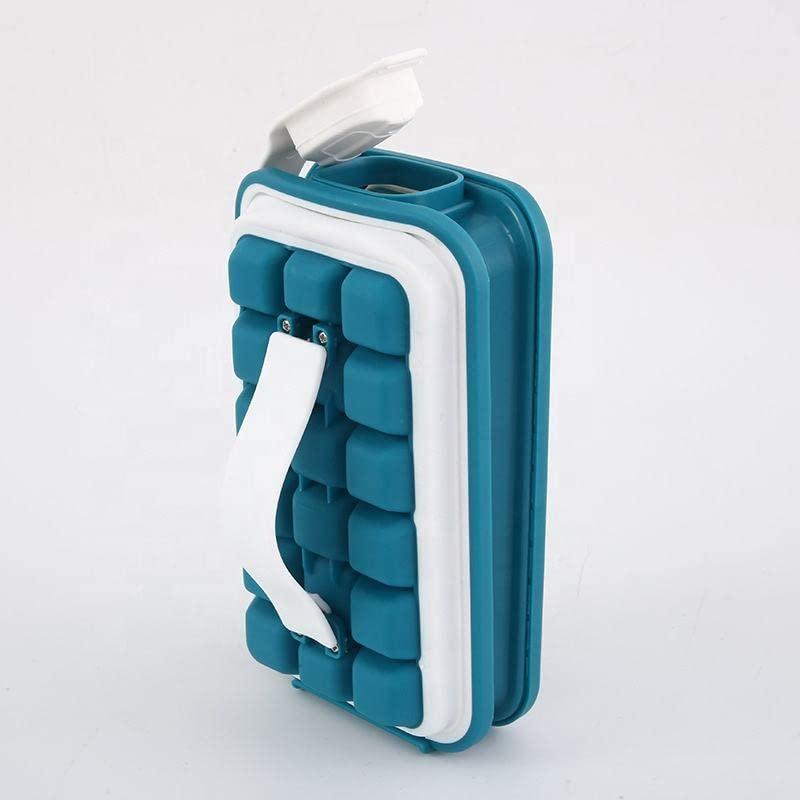 Trendemart Folding Curling Ice Tray Molds Bar Maker Bag