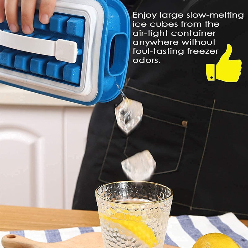 Trendemart Folding Curling Ice Tray Molds Bar Maker Bag