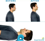 Trendemart Expertomind Neck Relaxer Expertomind Neck Relaxer | Cervical Pillow | Neck & Shoulder Support for Pain Relief | Chiropractic Acupressure Massage | Durable and Soft | Portable & Easy to Carry - Blue Color Massager (Blue)