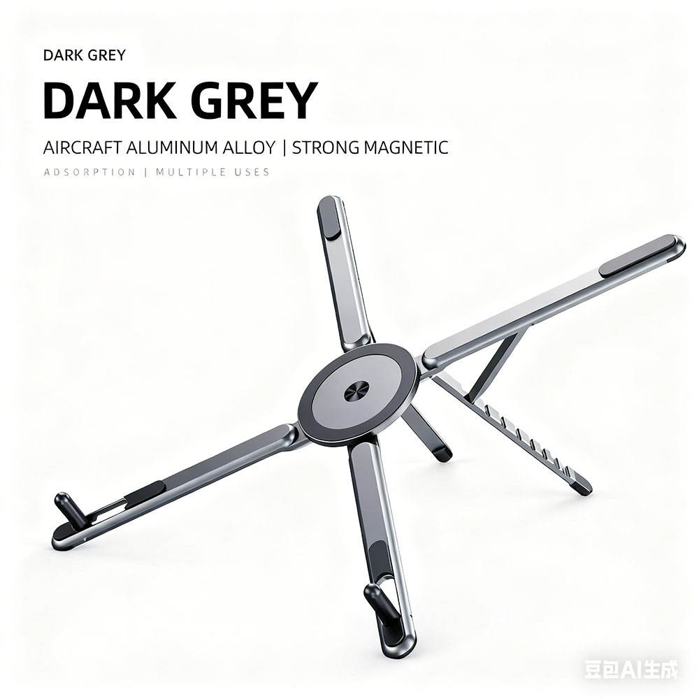 Trendemart 4-in-1 Foldable Aluminium Stand | Phone, Tablet, Laptop & Selfie Stick