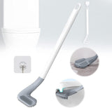 Trendemart Toilet Brush- Wall-Mounted Long-Handled Golf Head Toilet Brush with Hook Pack of 2