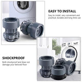 Washing Machine Vibration Pads, Floor Trays, Refrigerator Stand (4 Pcs Set)