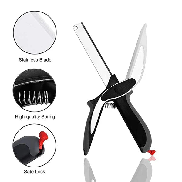 Trendemart 2-in-1 Steel Smart Clever Cutter Kitchen Knife