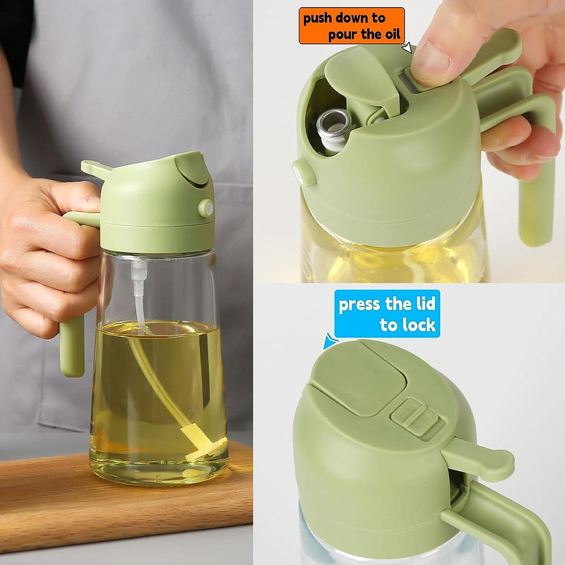 Trendemart 2 in 1 Portable Sprayer Oil Dispenser