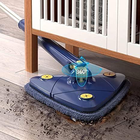 Trendemart Blue Squeezing Triangle Cleaning Mop