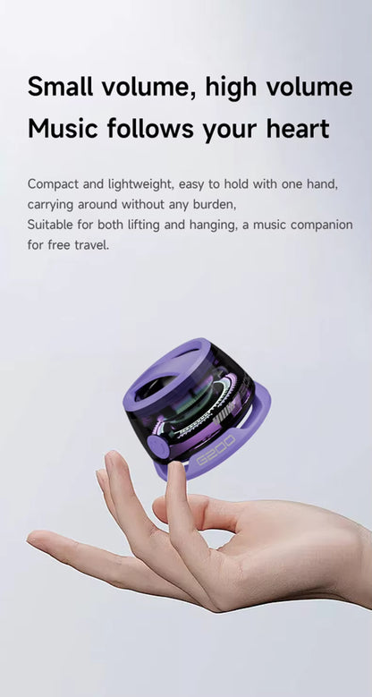 Built-in Magnet Mount - Speaker Attaches to Bike Handlebar or Metal Surface