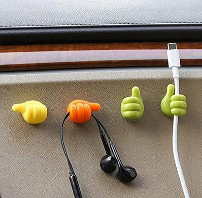Trendemart Thumb up Hooks Multipurpose Holder (Pack of 10)