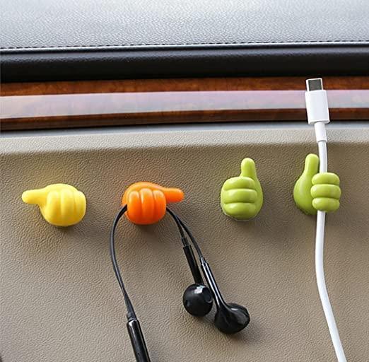 Trendemart Thumb up Hooks Multipurpose Holder (Pack of 10)
