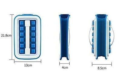 Trendemart Folding Curling Ice Tray Molds Bar Maker Bag