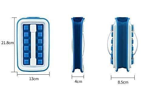 Trendemart Folding Curling Ice Tray Molds Bar Maker Bag