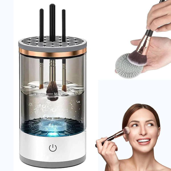 Trendemart Make Up Brush Cleaner,Electric Brush Cleaner, USB Rechargeable Automatic Deep Cosmetic Cleaning Device