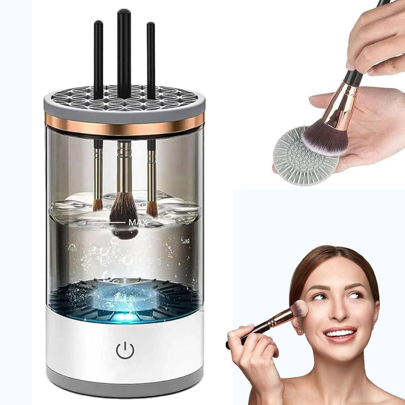 Trendemart Make Up Brush Cleaner,Electric Brush Cleaner, USB Rechargeable Automatic Deep Cosmetic Cleaning Device