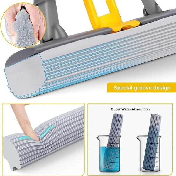 Trendemart Multi-Purpose Foldable Floor Cleaning Squeeze Mop Wiper
