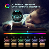 Trendemart 3D Crystal Lamp Ball(Assorted Design)