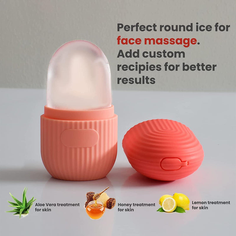 Trendemart Ice Roller For Face Neck and Body For Puffy Eyes Easy to Use and Carry Unbreakable and Reusable Glowing and Clear Skin(Multicolor)