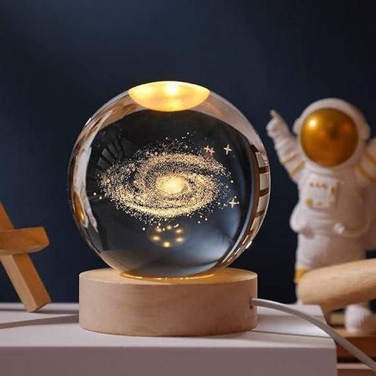 Trendemart 3D Crystal Lamp Ball(Assorted Design)