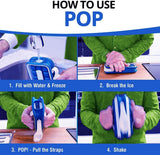 Trendemart Folding Curling Ice Tray Molds Bar Maker Bag