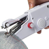 Trendemart Stitch Handheld Cordless Portable White Sewing Machine