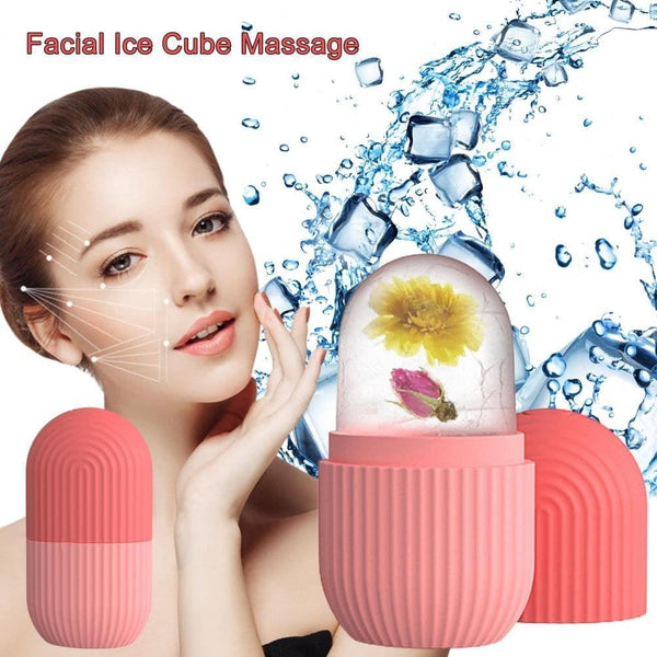 Trendemart Ice Roller For Face Neck and Body For Puffy Eyes Easy to Use and Carry Unbreakable and Reusable Glowing and Clear Skin(Multicolor)
