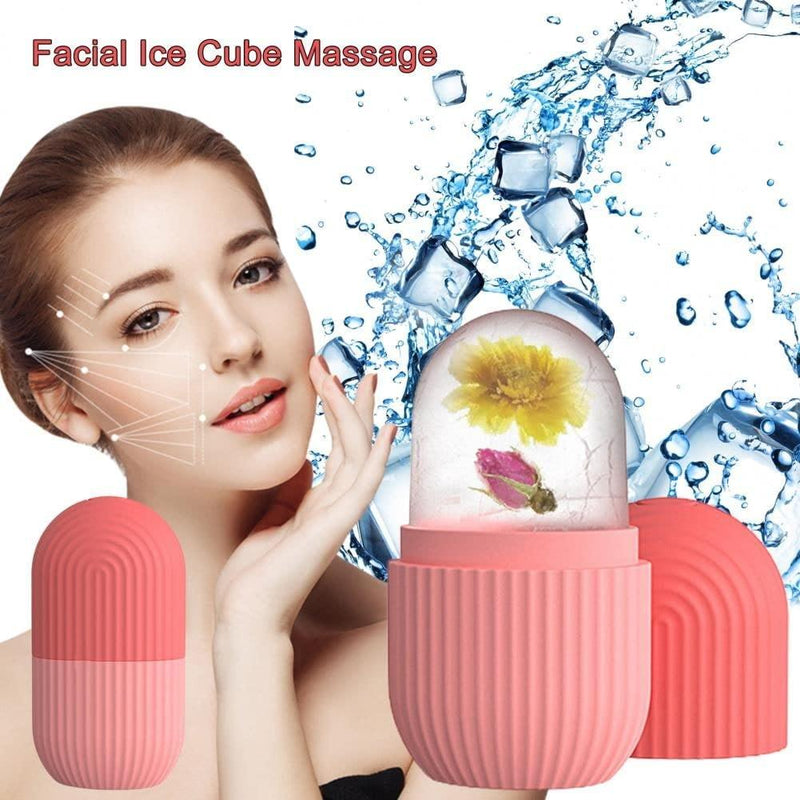 Trendemart Ice Roller For Face Neck and Body For Puffy Eyes Easy to Use and Carry Unbreakable and Reusable Glowing and Clear Skin(Multicolor)