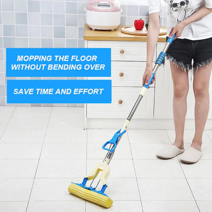 Trendemart Multi-Purpose Foldable Floor Cleaning Squeeze Mop Wiper