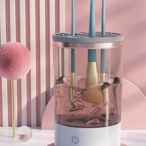 Trendemart Make Up Brush Cleaner,Electric Brush Cleaner, USB Rechargeable Automatic Deep Cosmetic Cleaning Device