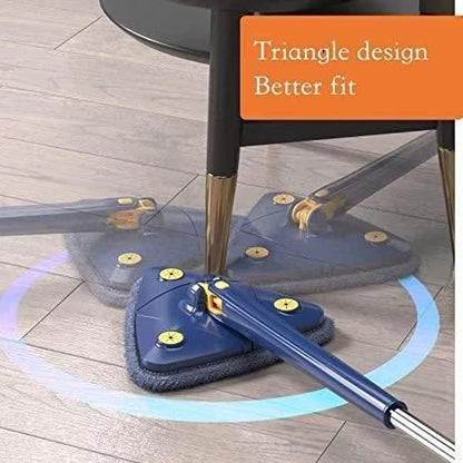 Trendemart Blue Squeezing Triangle Cleaning Mop