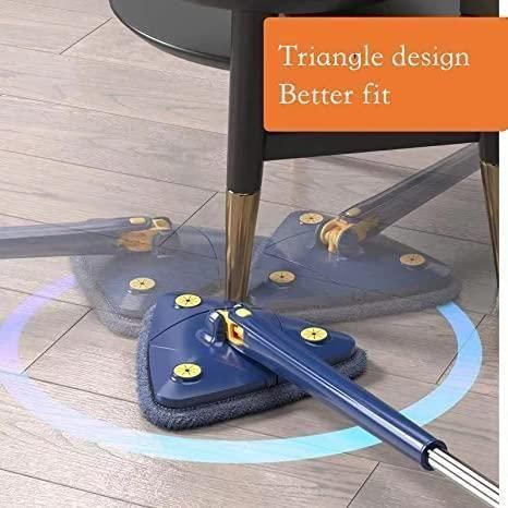 Trendemart Blue Squeezing Triangle Cleaning Mop