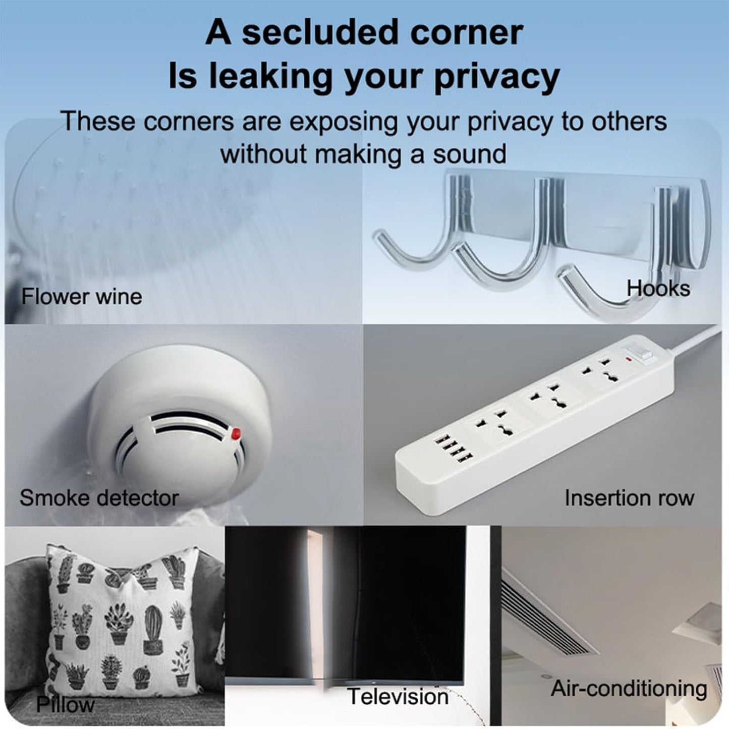 Hidden Camera Detector with Keychain | Infrared Optical Lens Finder