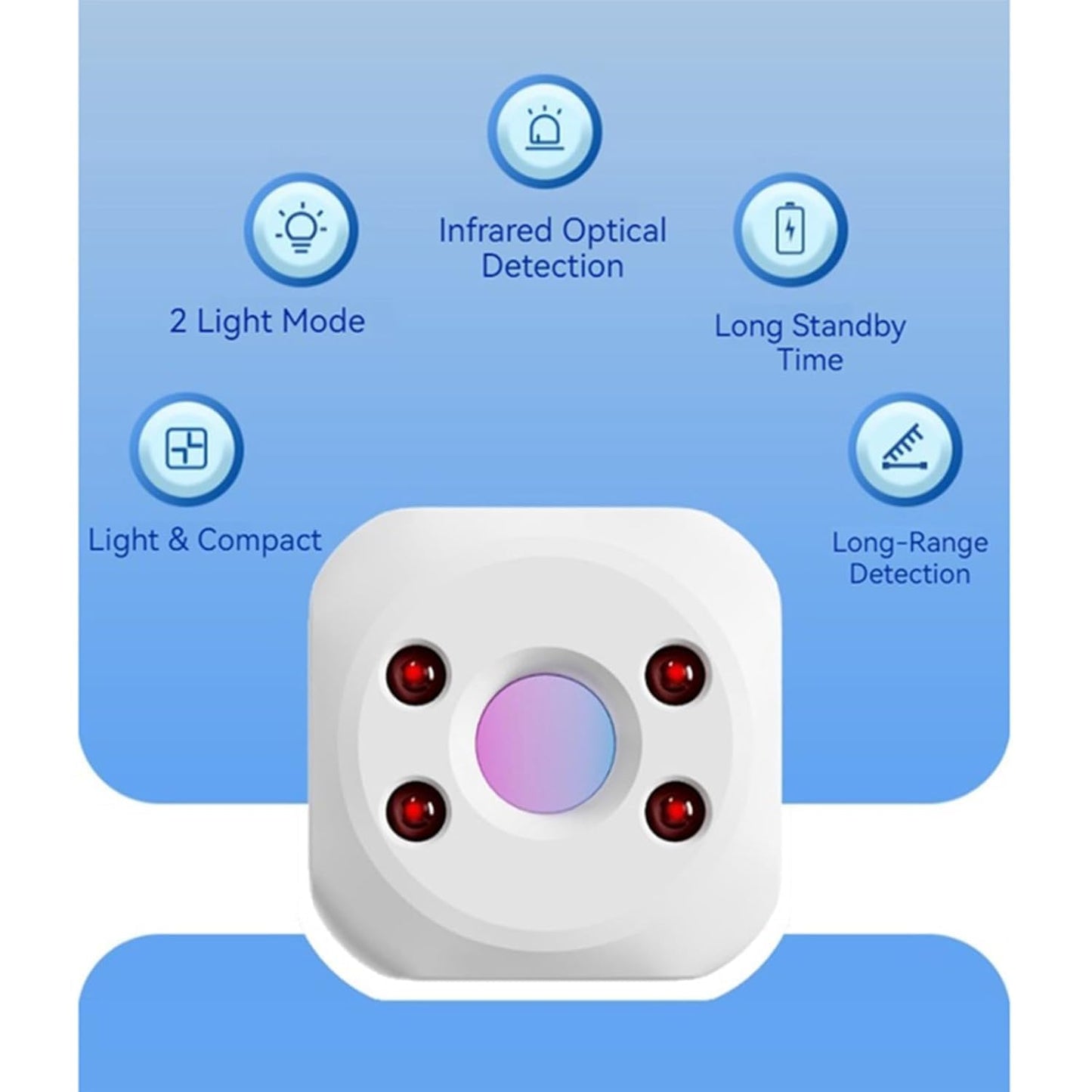 Hidden Camera Detector with Keychain | Infrared Optical Lens Finder