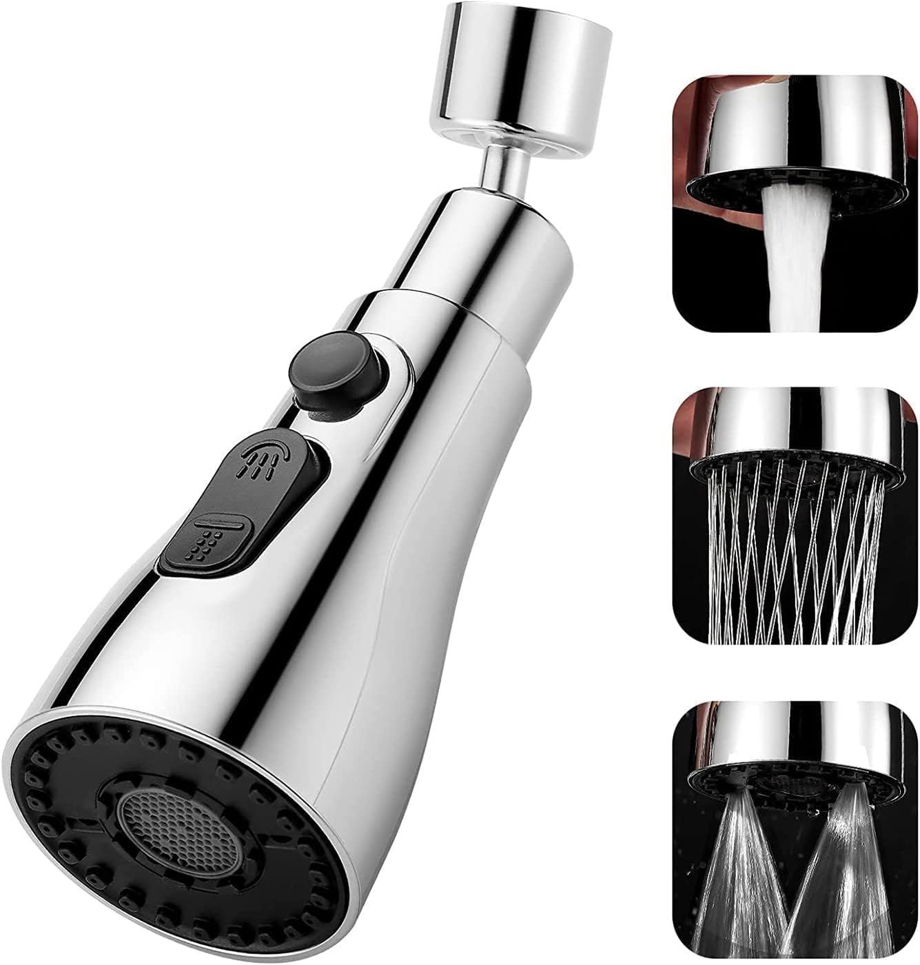 Trendemart 3 Mode Kitchen Sink Faucet Sprayer Head