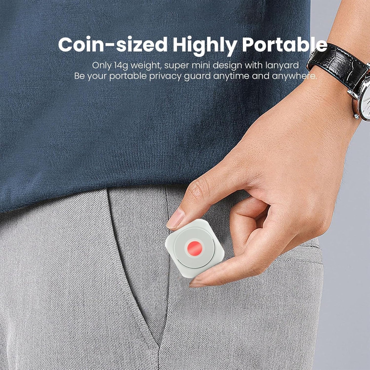 Hidden Camera Detector with Keychain | Infrared Optical Lens Finder