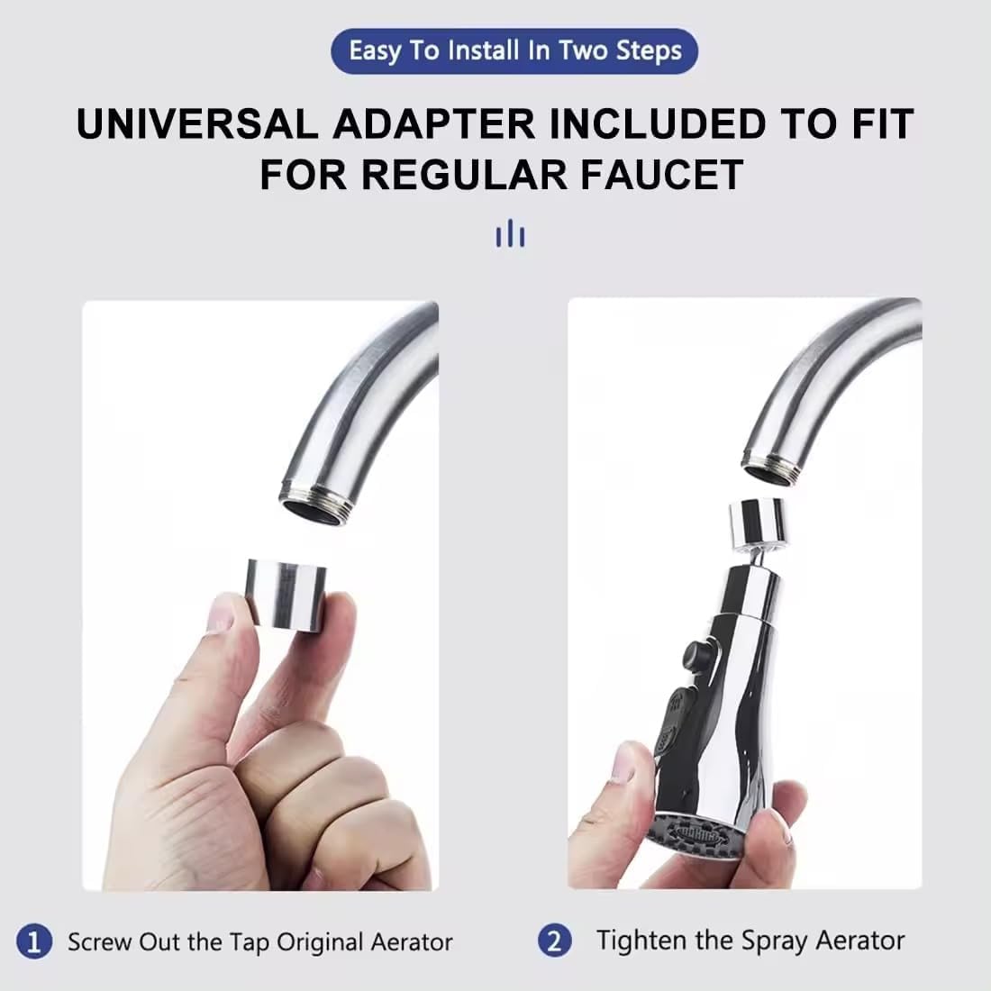 Trendemart 3 Mode Kitchen Sink Faucet Sprayer Head