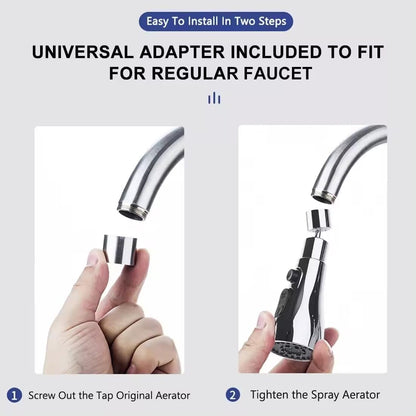 Trendemart 3 Mode Kitchen Sink Faucet Sprayer Head