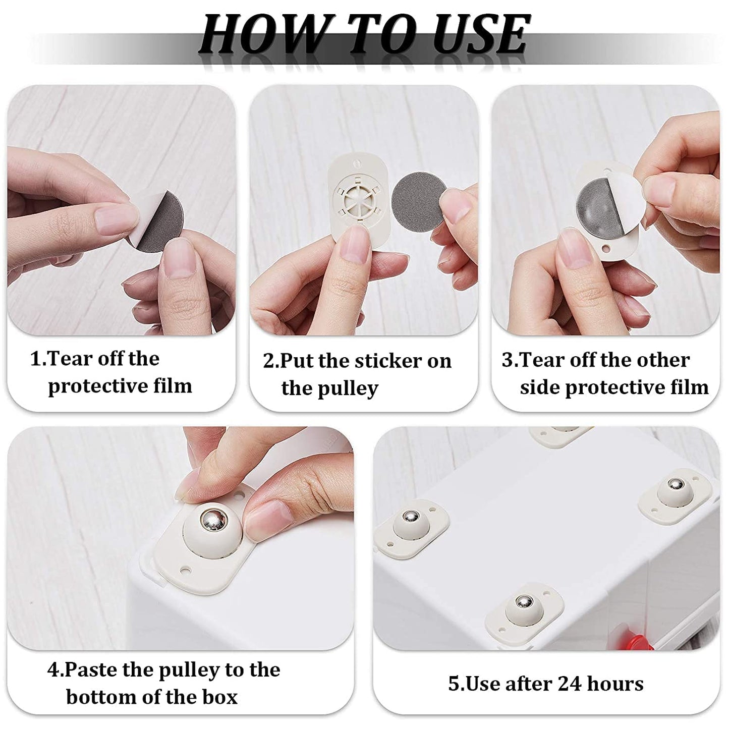 Trendemart Heavy Duty 360 Degree Rotating wheels