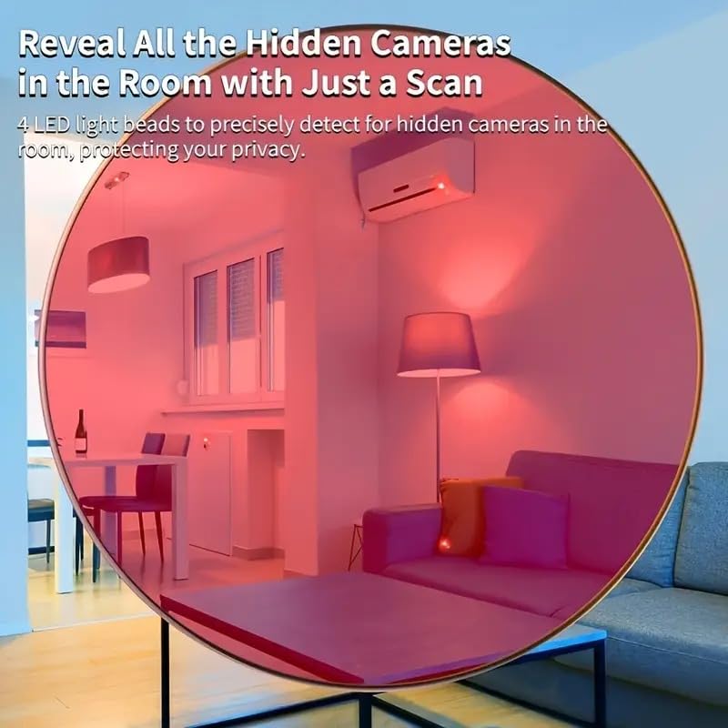 Hidden Camera Detector with Keychain | Infrared Optical Lens Finder