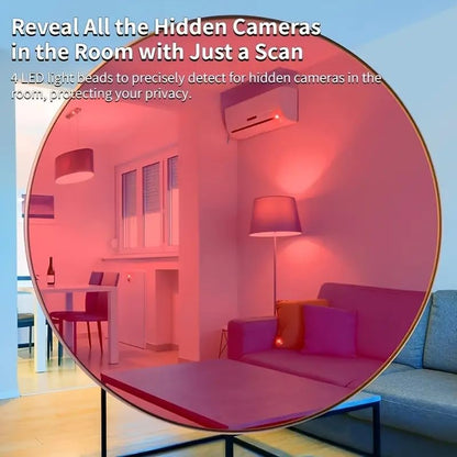 Hidden Camera Detector with Keychain | Infrared Optical Lens Finder