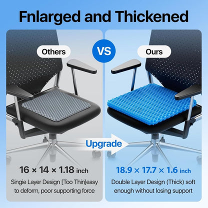 Trendemart Honeycomb Design Gel Seat Cushion