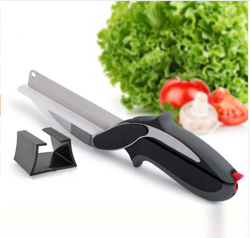 Trendemart 2-in-1 Steel Smart Clever Cutter Kitchen Knife