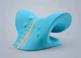 Trendemart Expertomind Neck Relaxer Expertomind Neck Relaxer | Cervical Pillow | Neck & Shoulder Support for Pain Relief | Chiropractic Acupressure Massage | Durable and Soft | Portable & Easy to Carry - Blue Color Massager (Blue)
