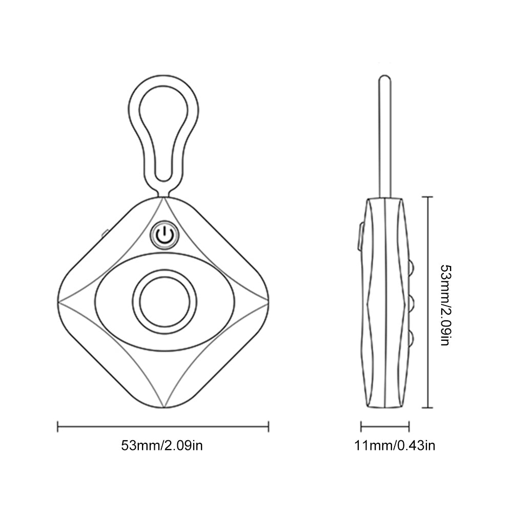 Hidden Camera Detector with Keychain | Infrared Optical Lens Finder