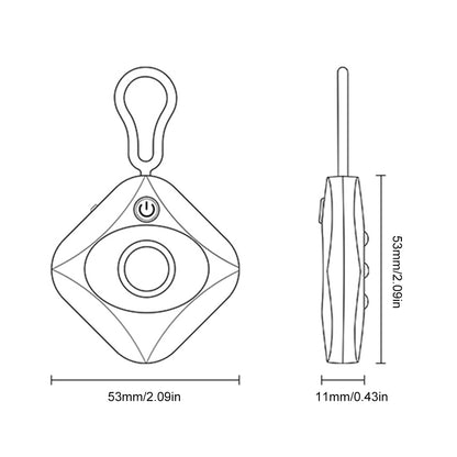Hidden Camera Detector with Keychain | Infrared Optical Lens Finder